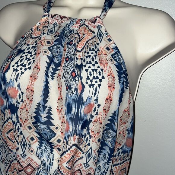 Semi sheer, southwestern, print halter style dress by Francesca’s - Picture 8 of 9